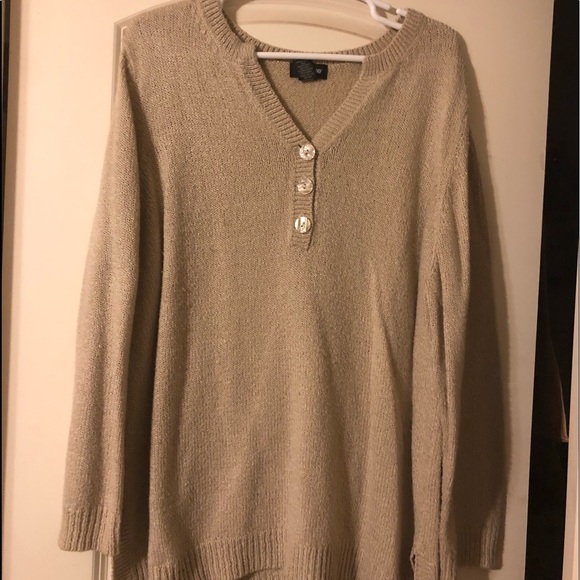 Avenue Sweaters - Beige light-weight oversized sweater